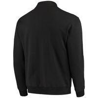 Men's Colosseum Black Army Knights Tortugas Logo Quarter-Zip Jacket
