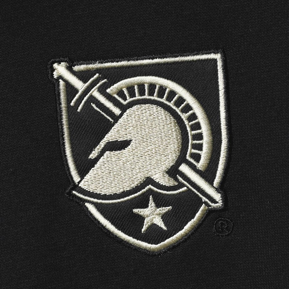 Men's Colosseum Black Army Knights Tortugas Logo Quarter-Zip Jacket
