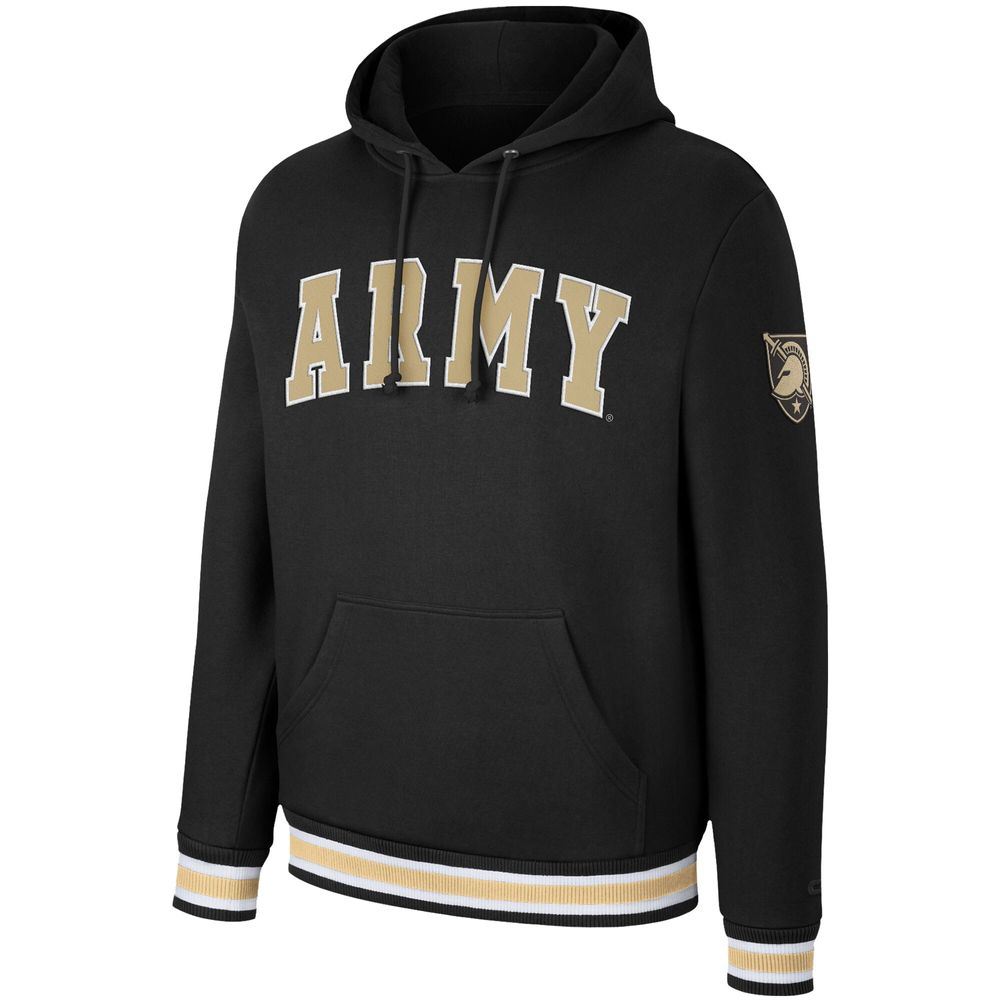 Men's Colosseum Black Army Knights Varsity Arch Pullover Hoodie