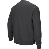 Men's Colosseum Charcoal Army Black Knights Arch & Logo Crew Neck Sweatshirt