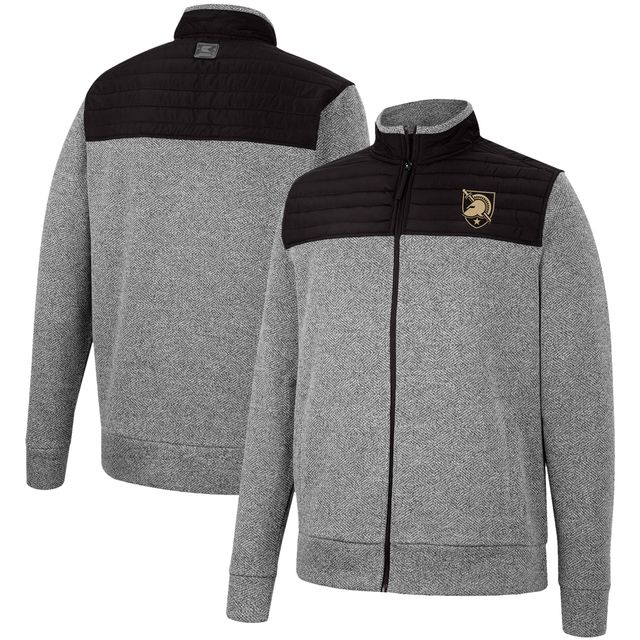 Veste zippée à chevrons pour homme Colosseum Grey/Black Army Black Knights Putter