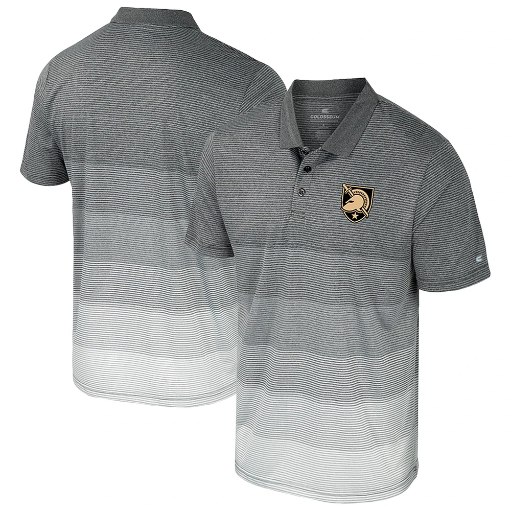 Polo rayé Colosseum Grey Army Black Knights AI pour hommes