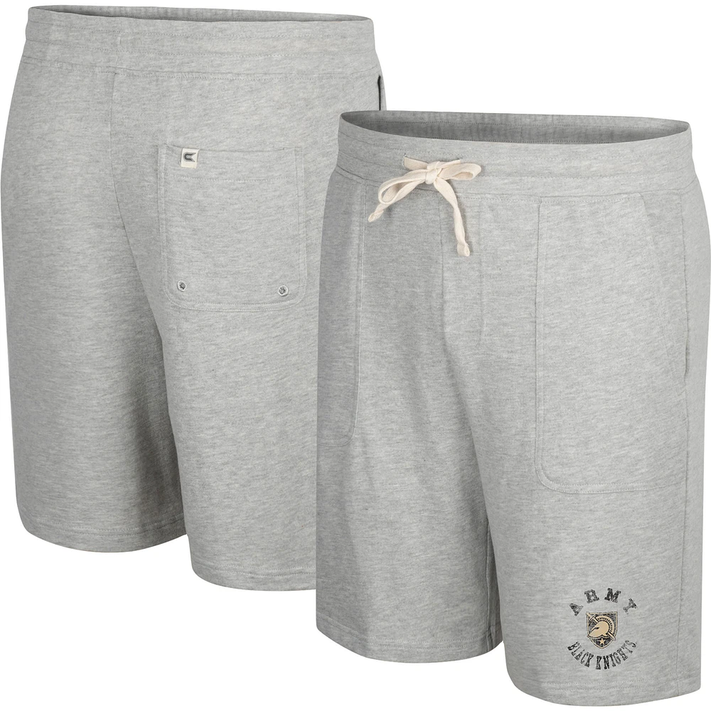 Men's Colosseum Heather Gray Army Black Knights Love To Hear This Terry Shorts