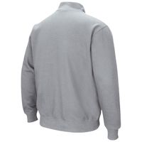 Men's Colosseum Heathered Gray Army Black Knights Tortugas Team Logo Quarter-Zip Jacket