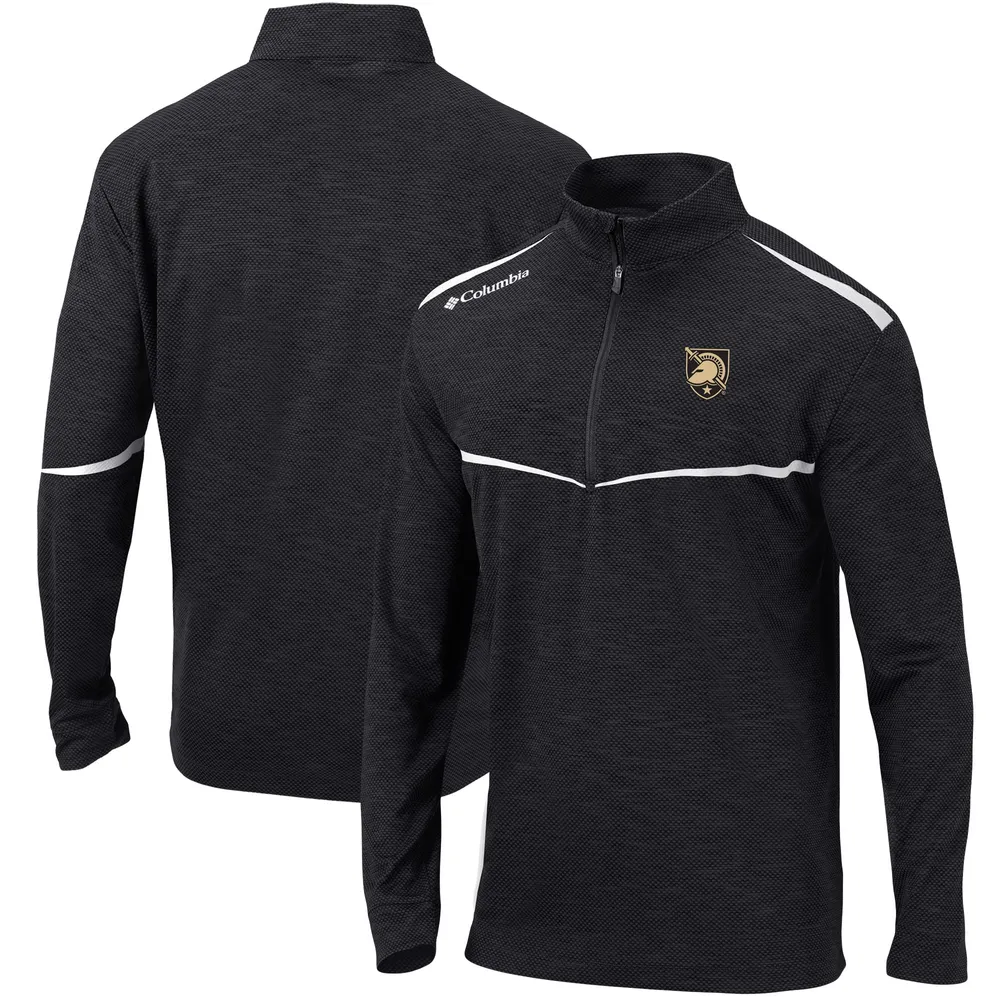 Men's Columbia Black Army Knights Scorecard Quarter-Zip Jacket