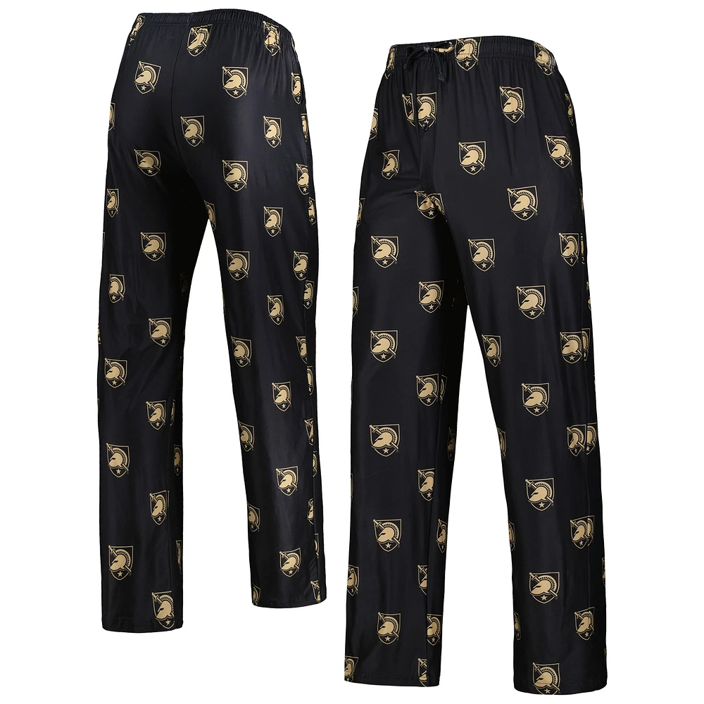 Concepts Sport Black Army Knights Logo Flagship Pantalon à imprimé intégral