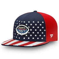 Casquette Snapback réglable Fanatics Navy/Red Army Black Knights vs. Navy Midshipmen Americana pour hommes