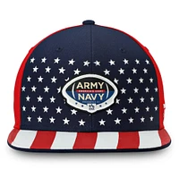 Casquette Snapback réglable Fanatics Navy/Red Army Black Knights vs. Navy Midshipmen Americana pour hommes