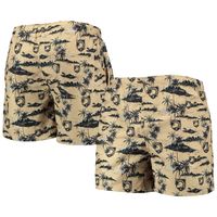 Men's FOCO Gold Army Black Knights Island Palm Swim Trunks