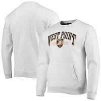 Men's League Collegiate Wear Heathered Gray Army Black Knights Upperclassman Pocket Pullover Sweatshirt