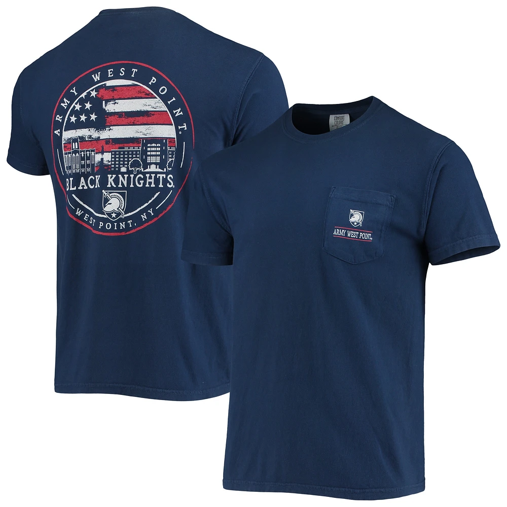 Men's Navy Army Black Knights Campus Americana T-Shirt