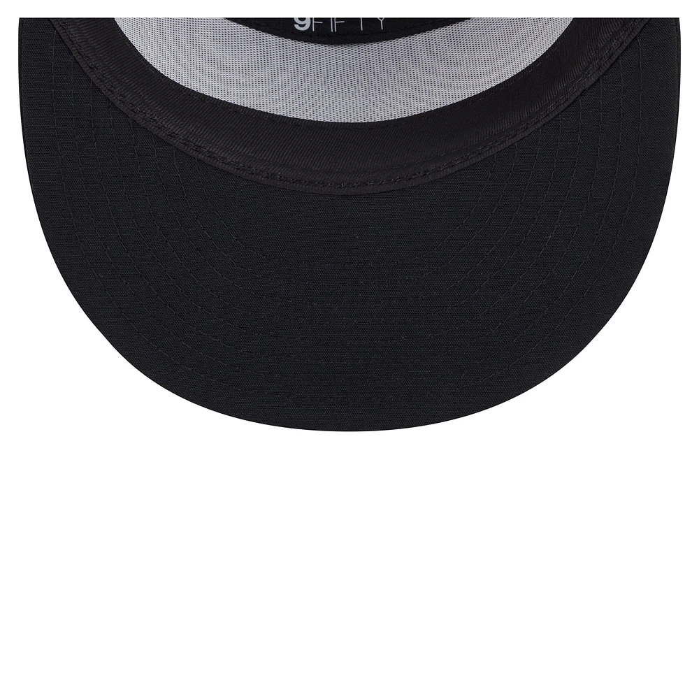 Men's New Era Black Army Black Knights Split Panel 9FIFTY Snapback Trucker Hat