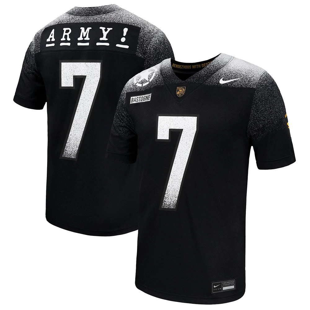 Maillot de football alternatif intouchable Nike Black Army Knights 2024 Rivalry Collection pour homme