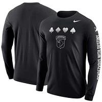 T-shirt à manches longues Nike Black Army Knights 2024 Rivalry Collection pour homme