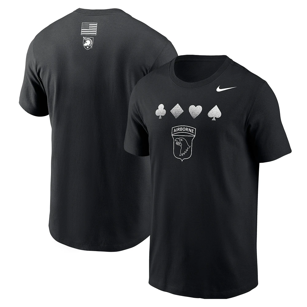 T-shirt Nike Black Army Knights 2024 Rivalry Collection Suits pour homme