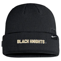 Men's Nike Black Army Black Knights 2024 Sideline Terra Cuffed Knit Hat