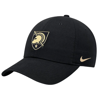 Men's Nike  Black Army Black Knights Club Adjustable Hat