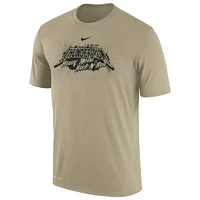 T-shirt Nike Gold Army Black Knights 2023 Rivalry Collection Heavy Metal Performance pour homme