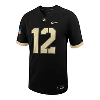 Men's Nike #12 Black Army Knights Untouchable Football Jersey