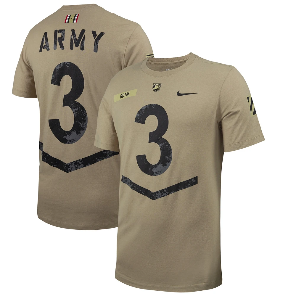 Men's Nike Tan Army Black Knights 2023 Rivalry Collection Jersey T-Shirt