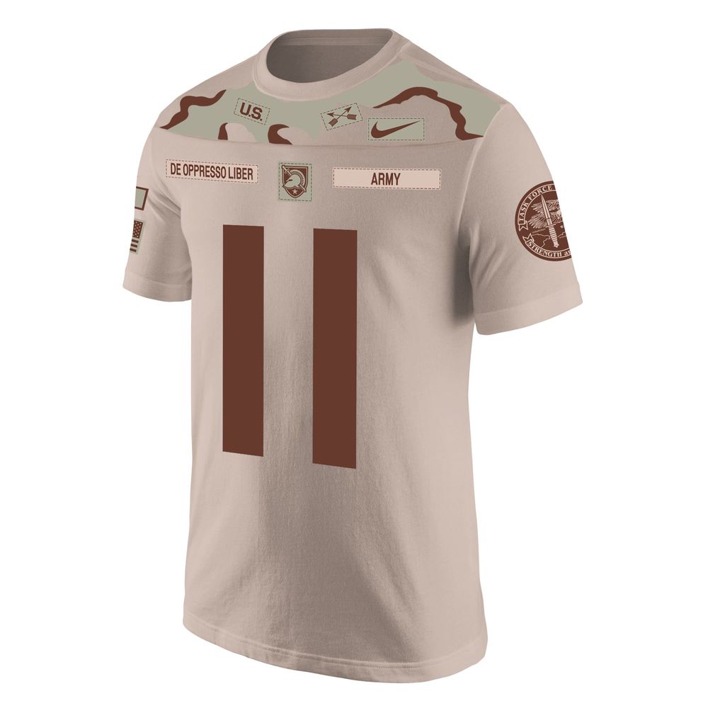 Men's Nike Tan Army Black Knights Rivalry Replica Jersey T-Shirt