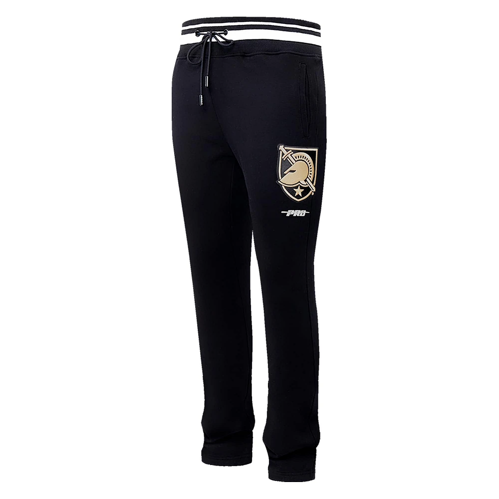 Men's Pro Standard Black Army Knights Script Tail Fleece Sweatpants