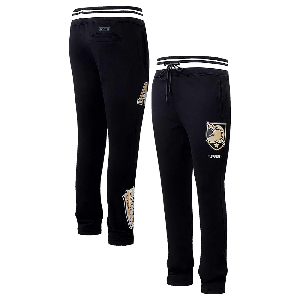 Men's Pro Standard Black Army Knights Script Tail Fleece Sweatpants