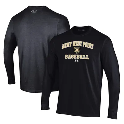 Army Black Knights Under Armour Baseball Performance Long Sleeve T-Shirt