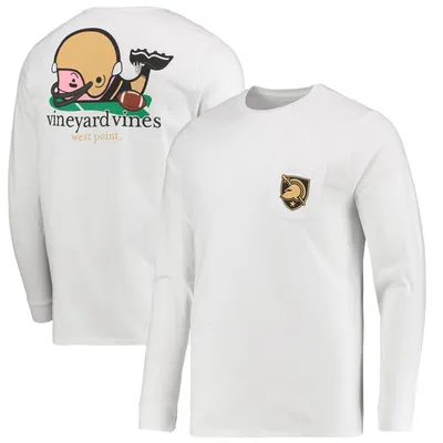 Vineyard Vines Men's White Las Vegas Raiders Whale Helmet Long Sleeve T-Shirt - White