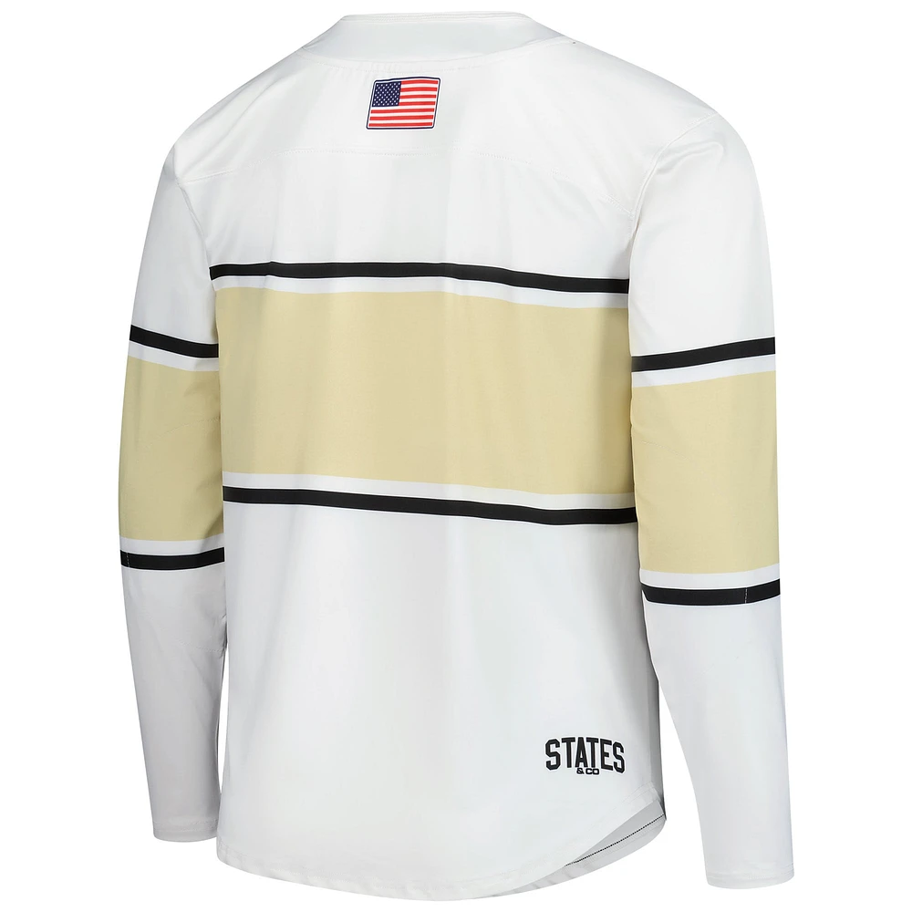 Men's White Army Black Knights Replica Hockey Jersey