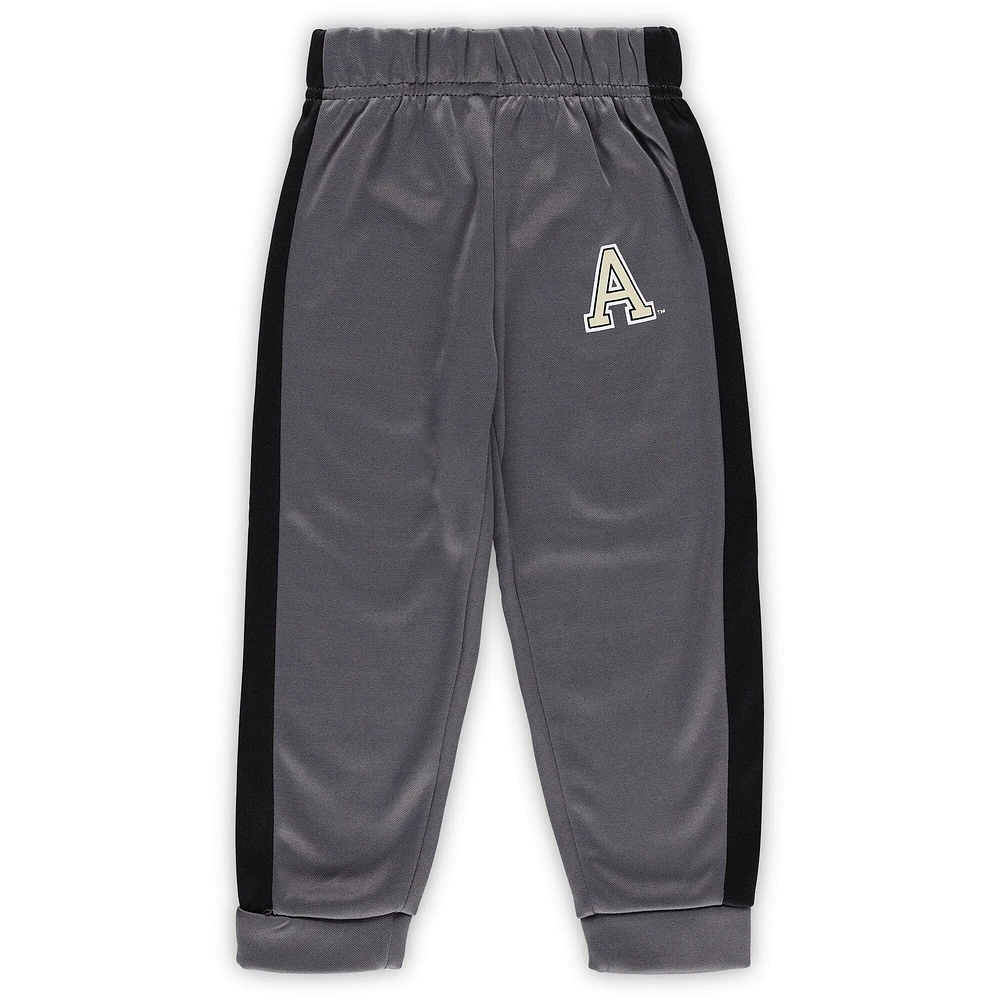Toddler Colosseum Black/Gray Army Black Knights Shark Full-Zip Hoodie Jacket & Pants Set