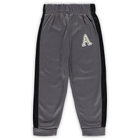 Toddler Colosseum Black/Gray Army Black Knights Shark Full-Zip Hoodie Jacket & Pants Set