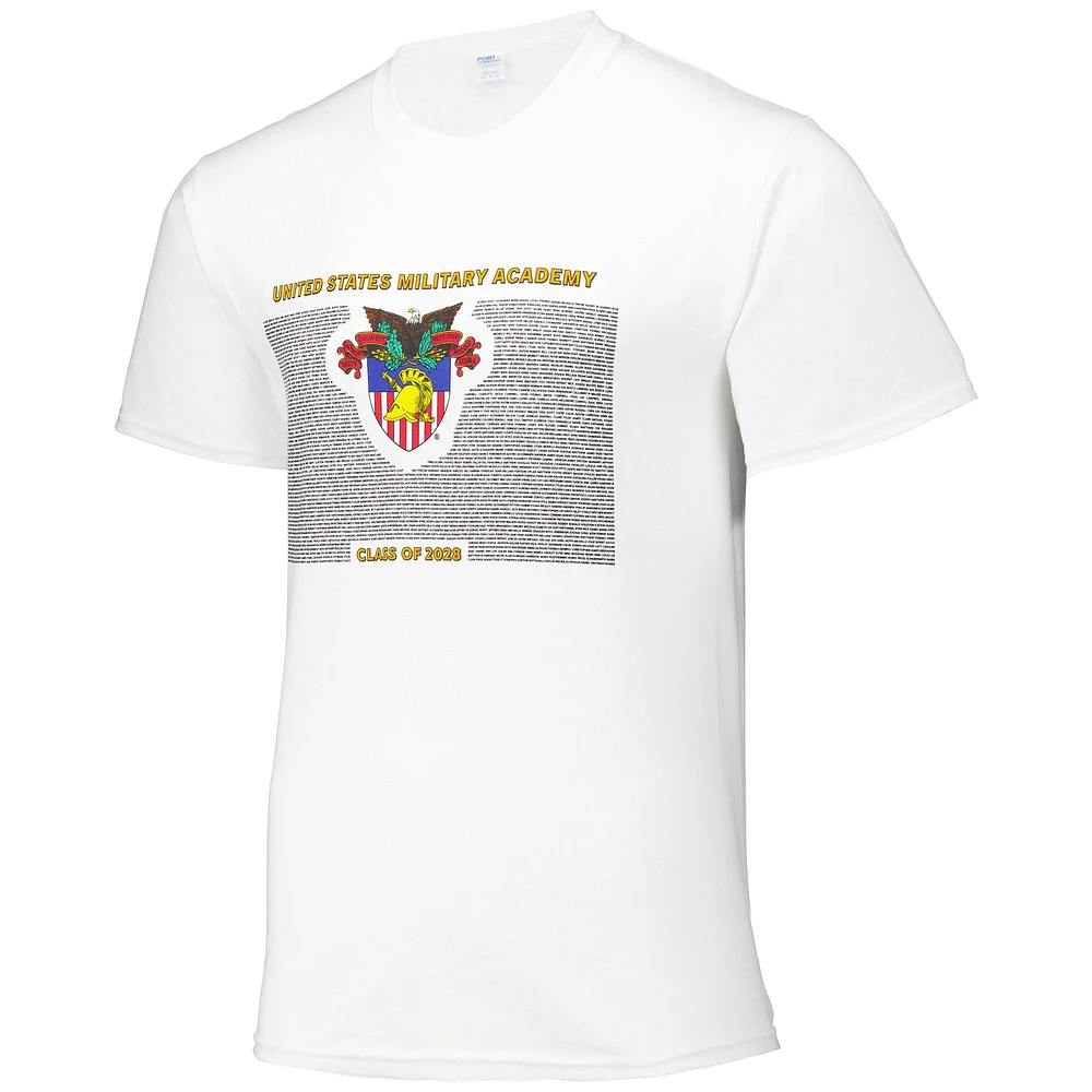 T-shirt unisexe de l'armée blanche Black Knights West Point, classe 2028, jour réception