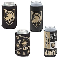 WinCraft Army Black Knights 4-Pack 12oz. Can & Slim Can Cooler Set