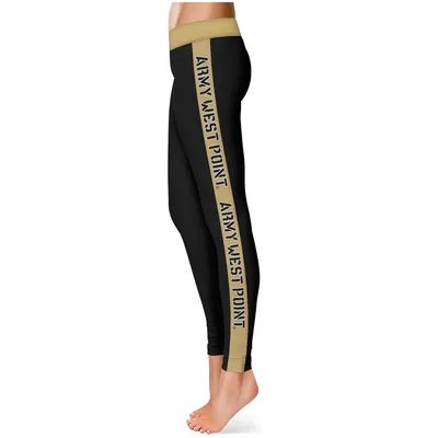 Army Black Knights Women's Side Stripe Yoga Leggings - Black/Gold