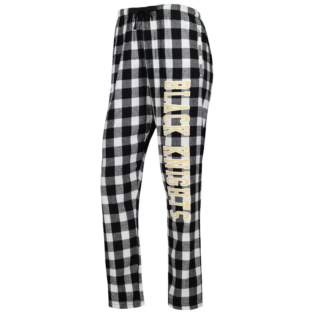 Women's Black/White Army Black Knights Haley Flannel Sleep Pants