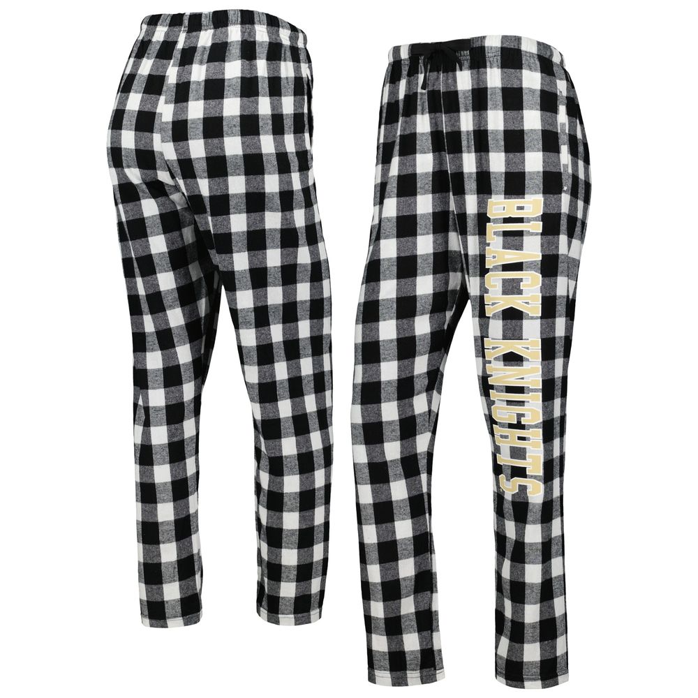 Women's Black/White Army Black Knights Haley Flannel Sleep Pants