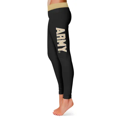 Army Black Knights Women's Plus Solid Yoga Leggings