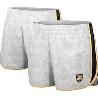 Women's Colosseum White Army Black Knights The Plastics Geo Print Shorts