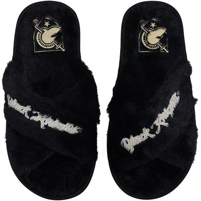 Women's FOCO Army Black Knights Script Cross Slide Slippers