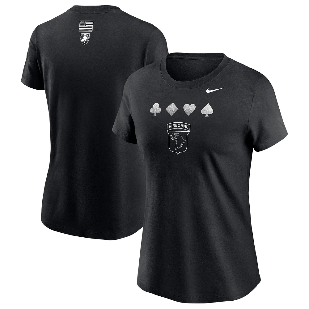 T-shirt Nike Black Army Knights 2024 Rivalry Collection pour femme