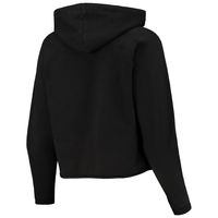 Women's Original Retro Brand Black Army Knights Vault Vintage Cropped Pullover Raglan Hoodie