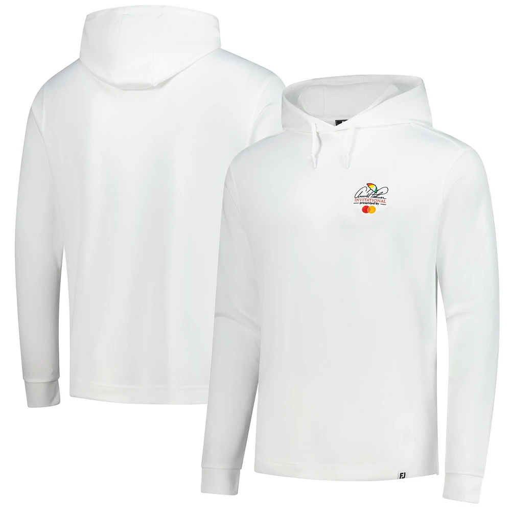 Sweat à capuche léger blanc Arnold Palmer Invitational de FootJoy pour homme