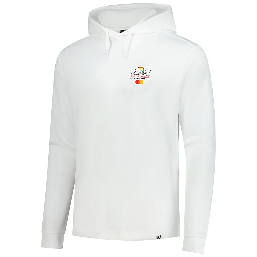 Sweat à capuche léger blanc Arnold Palmer Invitational de FootJoy pour homme