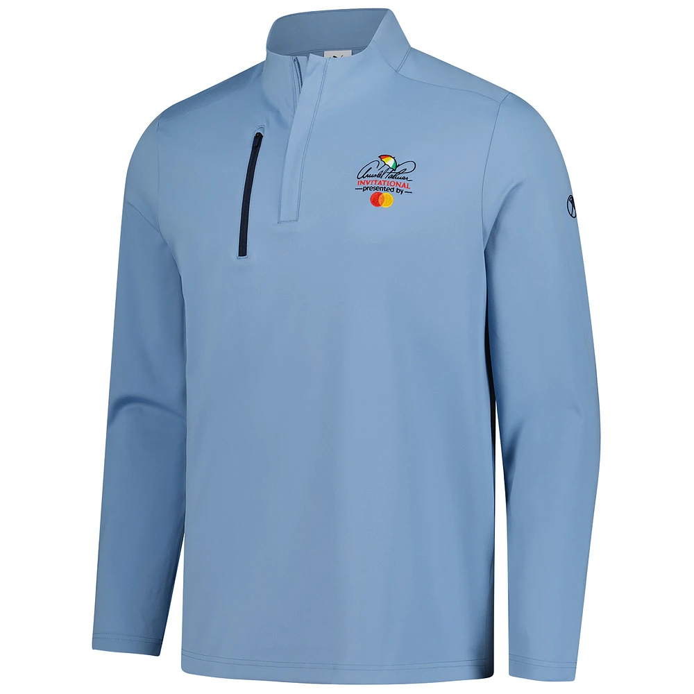Men's Puma  Blue Arnold Palmer Invitational Cloudspun Quarter-Zip Pullover