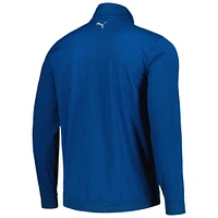 Men's Puma x Arnold Palmer Collection Blue CLOUDSPUN Castle Quarter-Zip Top