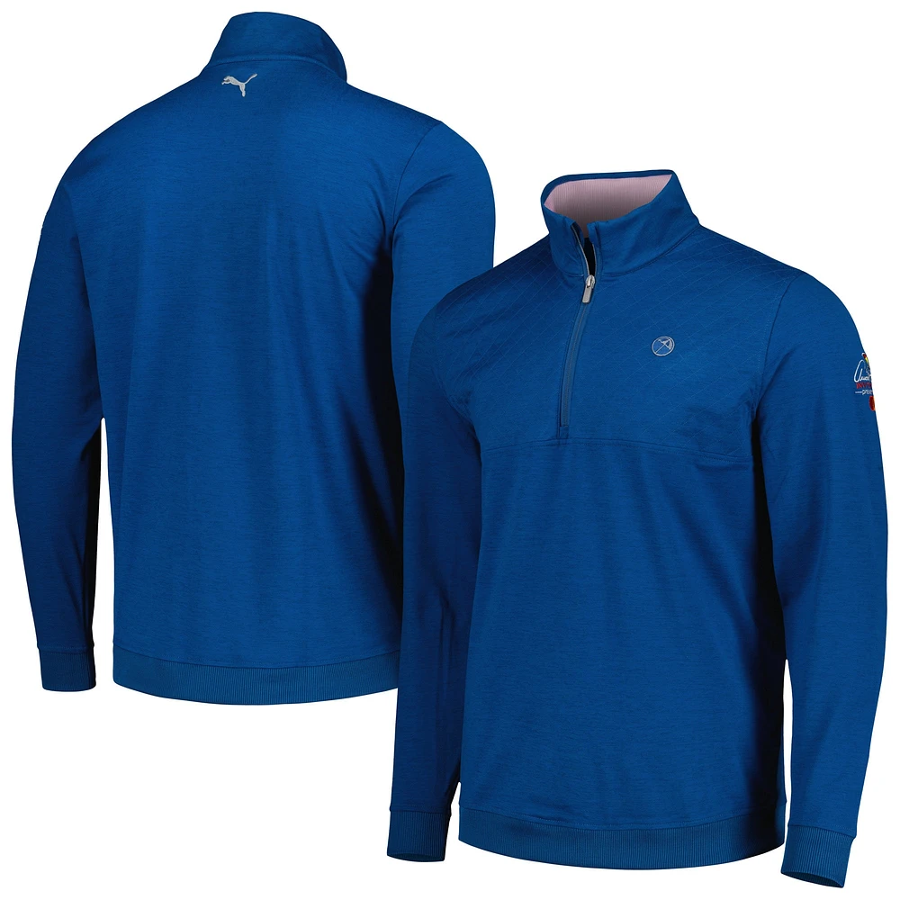 Men's Puma x Arnold Palmer Collection Blue CLOUDSPUN Castle Quarter-Zip Top