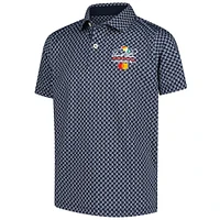 Boy's Youth Puma  Navy Arnold Palmer Invitational Mattr Micro Floral Polo