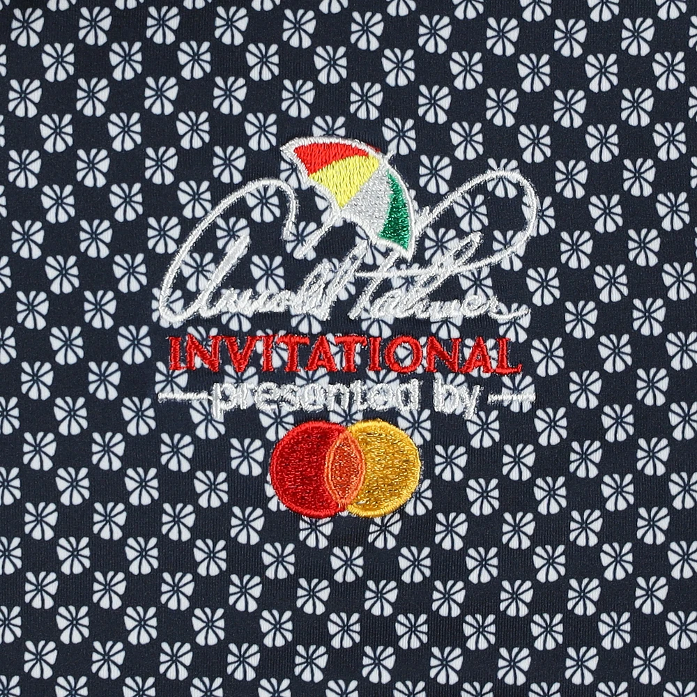 Boy's Youth Puma  Navy Arnold Palmer Invitational Mattr Micro Floral Polo