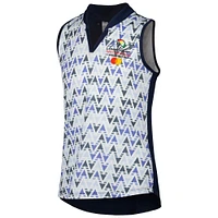 Girls Youth adidas Navy Arnold Palmer Print HEAT.RDY Polo